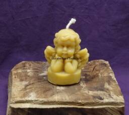 "Natural Beeswax Candle ""Angel Bust" - thumbnail 1