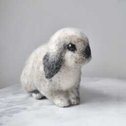 Custom Made Rabbit, Needle Felted Bunny, Lifelike Mini Lop Or Any Other Breed - Made To Order - thumbnail 3