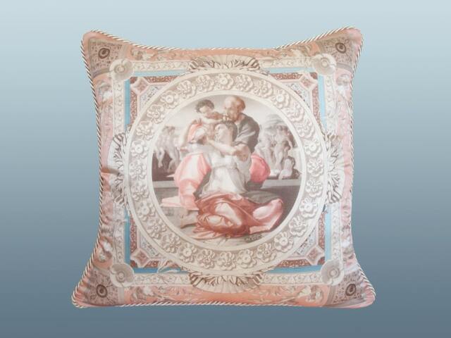 Doni Pillow - Blush/Blue/Taupe - image 1