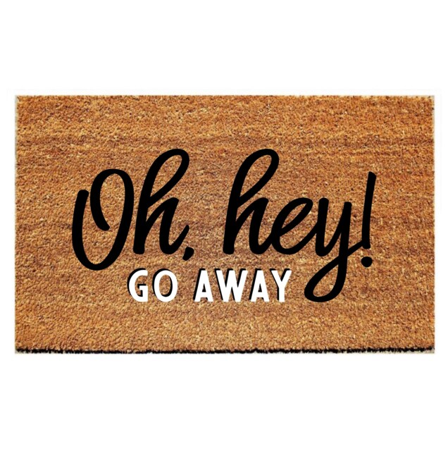 Custom Doormat Funny - Oh Hey Go Away - image 1