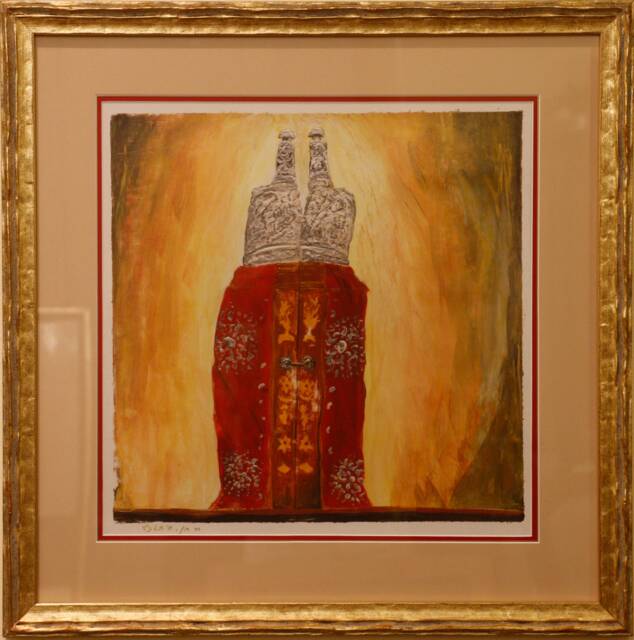 Abuhav Synagogue Torah Print - Zefat Israel, Chay Chen Art - image 1