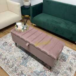 Candy Storage Ottoman Footstool Coffee Table Pouffe Bench Chesterfield Style - thumbnail 2