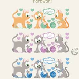 "Wall Sticker ""Cats Set" - thumbnail 2