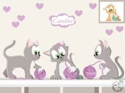 "Wall Sticker ""Cats Set" - thumbnail 1