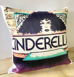 Vintage Appeal Photo Art Cushion, Cinderella's Nightclub, Mumbles, Gower By Rebecca Jory Art - thumbnail 1