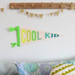 Cool Kid Pennant Flag Nursery Wall Decor Kids Room - thumbnail 2