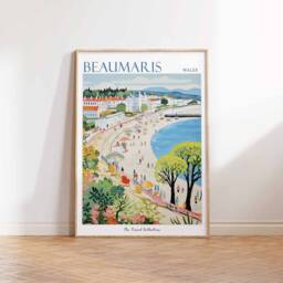Beaumaris Travel Poster Welsh Seaside Art Print - thumbnail 3