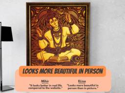 Hanuman With Sita Ram - Best For Living Room To Protect From Evil Eyes & Negativity Large Wood Carved Wall Art Home Decor Hanging - thumbnail 1