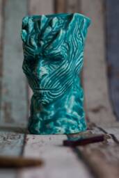 King Game Night White Throne Walker Glass Goblet Cup - thumbnail 1