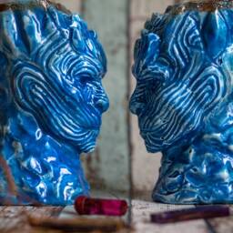 King Game Night White Throne Walker Glass Goblet Cup - thumbnail 3