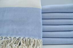 "Baby Blue Towel, Turkish Peshtemal, Diamond Towel, Towel, Bath Towel, Peshtemal, 38""x70" - thumbnail 1