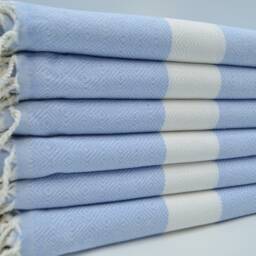 "Baby Blue Towel, Turkish Peshtemal, Diamond Towel, Towel, Bath Towel, Peshtemal, 38""x70" - thumbnail 3
