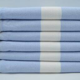 "Baby Blue Towel, Turkish Peshtemal, Diamond Towel, Towel, Bath Towel, Peshtemal, 38""x70" - thumbnail 2
