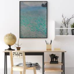 Gustav Klimt Poster, Am Attersee, Wall Art Decor, Water Art, Nouveau, Home Modern Gift, A1/A2/A3/A4 - thumbnail 3
