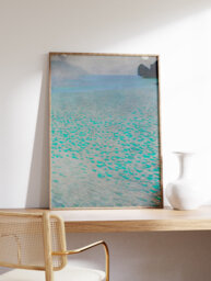 Gustav Klimt Poster, Am Attersee, Wall Art Decor, Water Art, Nouveau, Home Modern Gift, A1/A2/A3/A4 - thumbnail 1