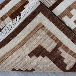 3x8 Ft Afghan Kazak White Runner Rug - Luxury Brand New Medallion Turkish Area Rug, Beautiful Living Room - thumbnail 4