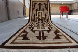 3x8 Ft Afghan Kazak White Runner Rug - Luxury Brand New Medallion Turkish Area Rug, Beautiful Living Room - thumbnail 1