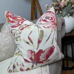 Floral Cushion Cover, Voyage Maison Fabric/Weave - Jacquard Throw Pillow Double Sided Made in UK Worldwide Shipping - thumbnail 1