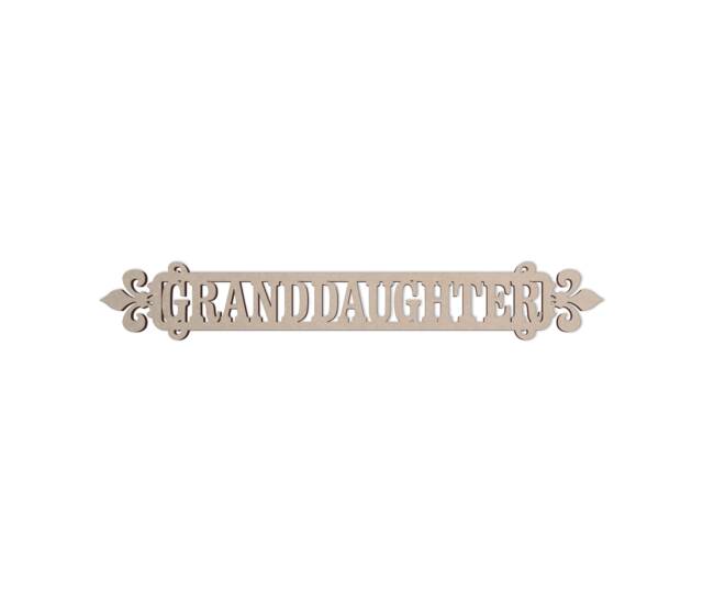 "Wall Art Word Cutout ""Granddaughter" - image 1