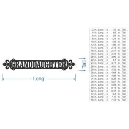 "Wall Art Word Cutout ""Granddaughter" - thumbnail 3