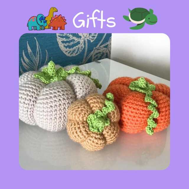 Handmade Crochet Pumpkins - Set Of 3 Autumn Home Decor - image 1