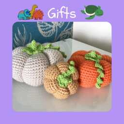 Handmade Crochet Pumpkins - Set Of 3 Autumn Home Decor - thumbnail 1