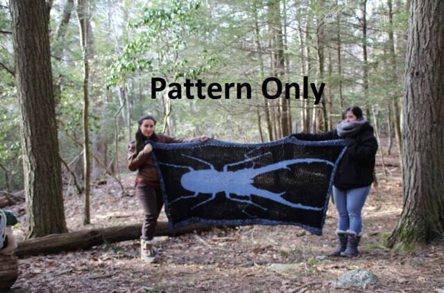 stag Beetle Crochet Pattern Only Blanket - image 1