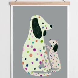 Art For Children/ Nursery Poster/ Animal Dalmatian/ Dog/ Dog Babies/ Illustration/ Art Print/ Wall Decoration/ - thumbnail 2