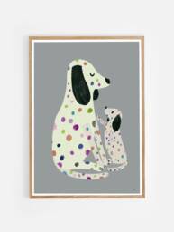 Art For Children/ Nursery Poster/ Animal Dalmatian/ Dog/ Dog Babies/ Illustration/ Art Print/ Wall Decoration/ - thumbnail 1