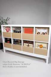 Ikea Kallax Vinyl Record Storage Drawers, Lp Cabinet Hack, Minimalist Music Insert Box