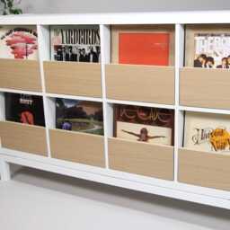 Ikea Kallax Vinyl Record Storage Drawers, Lp Cabinet Hack, Minimalist Music Insert Box - thumbnail 3