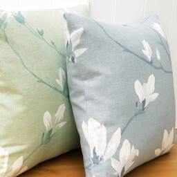 Laura Ashley Magnolia Grove Cushion Hedgerow Green/Sage On Both Sides Handmade With Zip Closure 16 - thumbnail 4