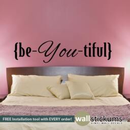 Be-You-Tiful Wall Decal - Inspiring Home Decor - thumbnail 3