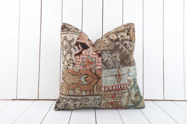 16x16 Kilim Pillow Cover Turkish Bohemian Cushion - image 1