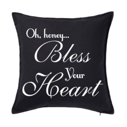 Bless Your Heart 18 Or 20 Inch Custom Southern Pillow Cover - thumbnail 4