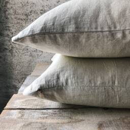 Set Of 2, 4 & 6 Rustic Linen Pillow Cases in Natural/Raw Throw Covers/Grain Sack Cases/Farmhouse Pillow/ - thumbnail 2