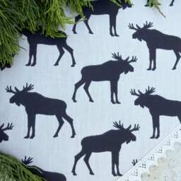 Christmas Elk Tree Skirt Moose Decor Holiday Scandinavian Ornament Swedish Gift - thumbnail 4