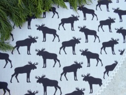Christmas Elk Tree Skirt Moose Decor Holiday Scandinavian Ornament Swedish Gift