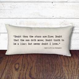 "Thought Pillow - ""But Never Doubt I Love." - thumbnail 2