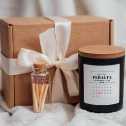 First Wedding Anniversary Candle Candles Gift Gifts 1st - thumbnail 3