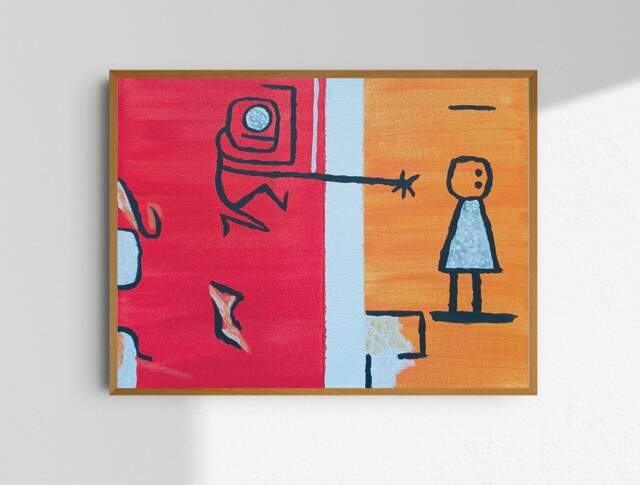 Ongo Gablogians Favorite Painting - Gablogian Print Its Always Sunny in Philadelphia Art Ango's Piece Tv Show - image 1