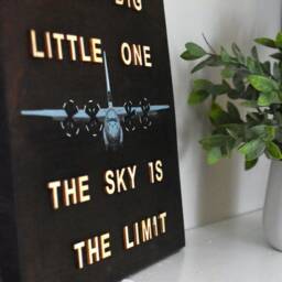 Airplane Nursery Decor Dream Big Wooden Pallet Sign - thumbnail 2
