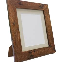 Metro Vintage Wood Photo Frame With Light Grey Mount - thumbnail 2