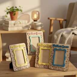Personalized Mother Goose Wooden Photo Frame, Nursery Decor, Baby Gift - thumbnail 2