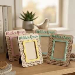 Personalized Mother Goose Wooden Photo Frame, Nursery Decor, Baby Gift - thumbnail 3