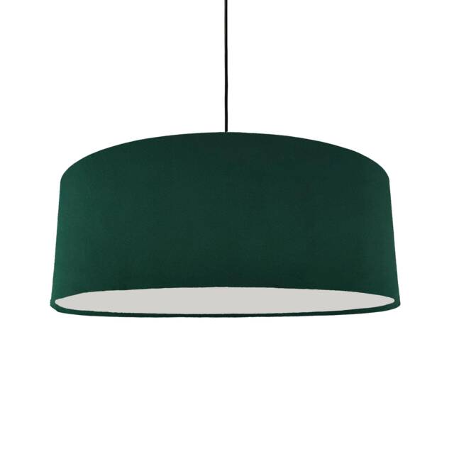 Extra Large Green Velvet Lampshade With Diffuser Ceiling Lightshade - image 1