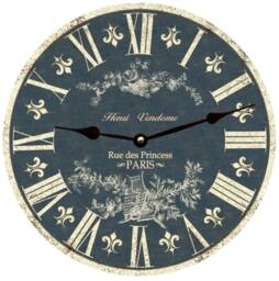 Toile Clock - Light Blue French Wall Clock - thumbnail 1