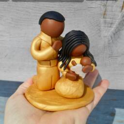 Miscarriage Couple Gift, Grieving Family Child Loss, Custom Sculpture, Pregnancy Loss, Sympathy Personal Baby Memorial - thumbnail 3