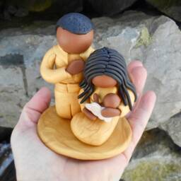 Miscarriage Couple Gift, Grieving Family Child Loss, Custom Sculpture, Pregnancy Loss, Sympathy Personal Baby Memorial - thumbnail 4