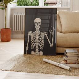 Skeleton Print, Halloween Party Wall Decor, Funny Gothic Art Modern Apartment Poster, Printable Art, Never Better Skeleton, Gift - thumbnail 2